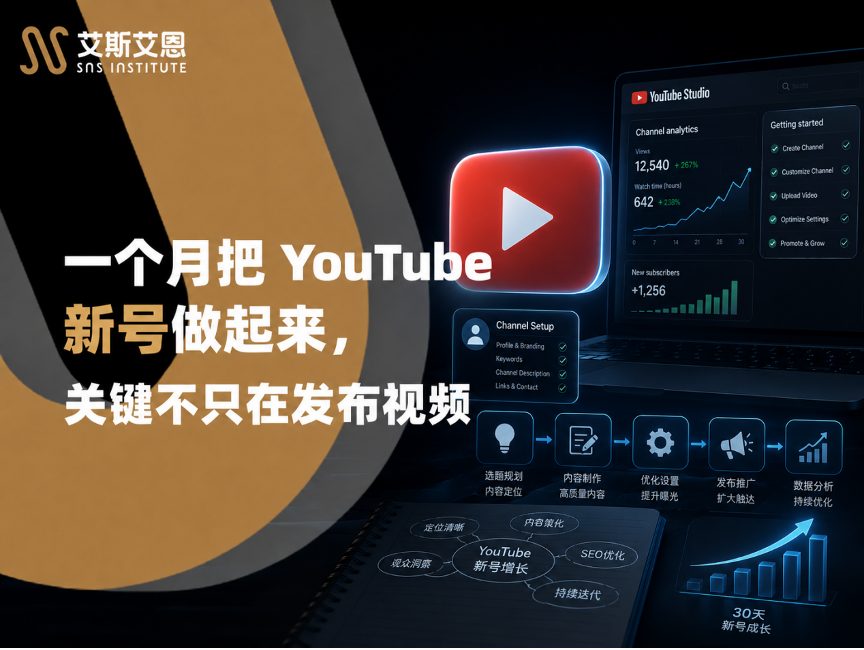 YouTube代运营一个月把新号做起来?关键不只在发视频