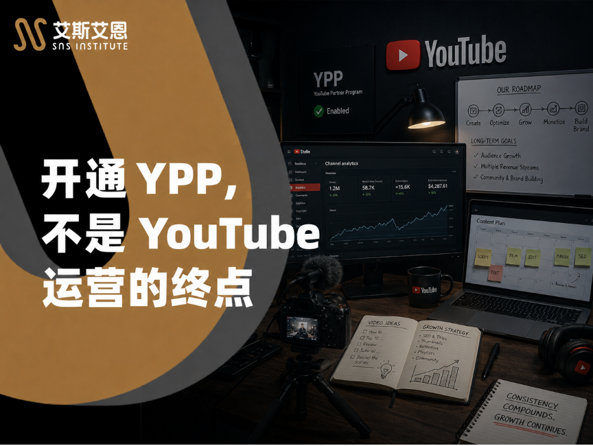 开通 YPP,不是 YouTube代运营的终点