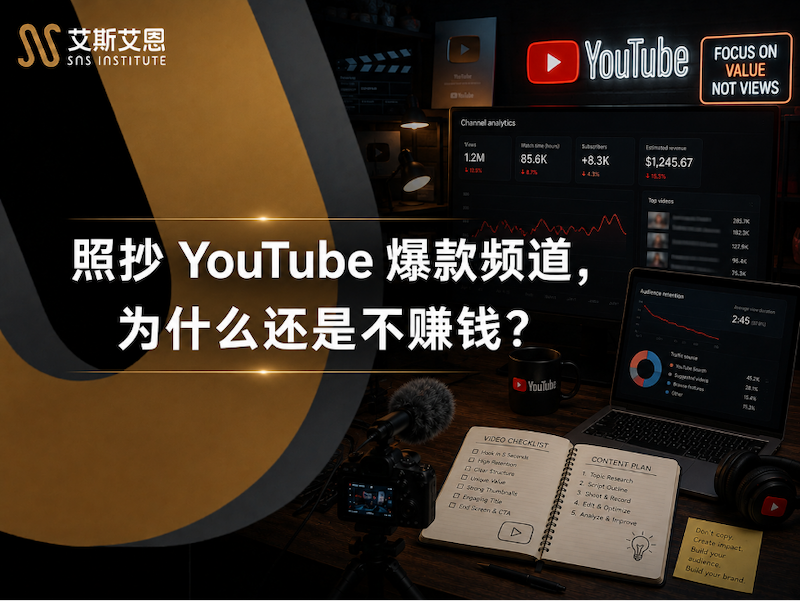 YouTube代运营照抄爆款频道,为什么还是不赚钱?